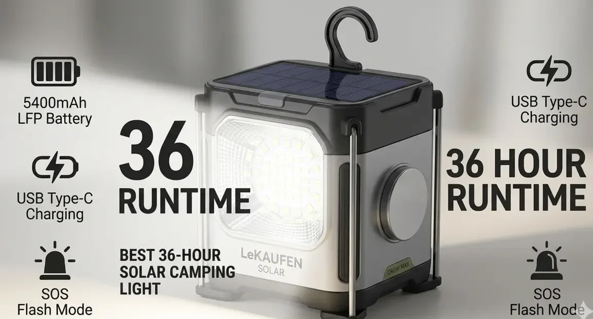 solar camping light collapsible IP67 waterproof bug out bag backpacking