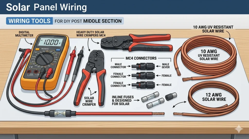 Complete Toolkit for DIY Solar Panel Wiring