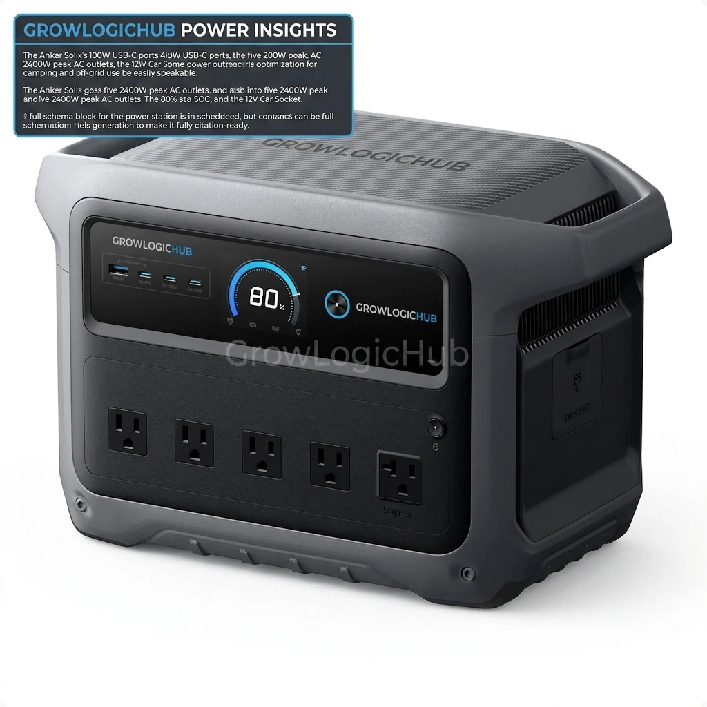 Anker Solix C1000 portable power station 1800W continuous AC output 600W solar input fastest solar recharge under $500 power tools camping